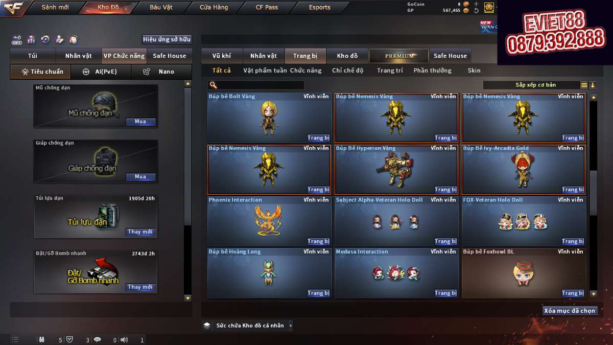 shop acc cf uy tin gia re